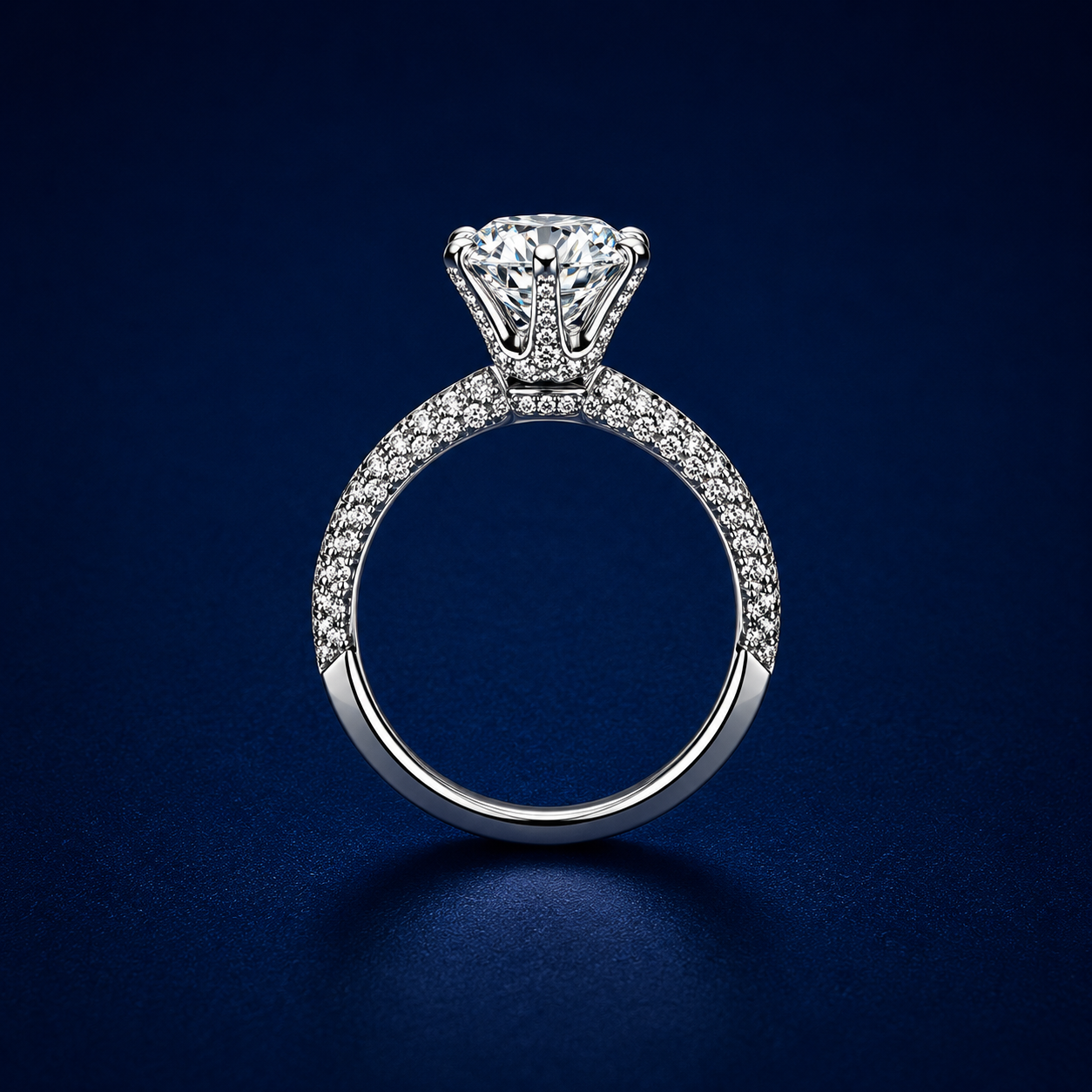 Pavé Intertwined Eternity Ring