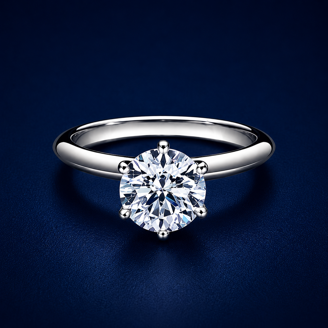 Solitaire Six Prong Eternity Ring