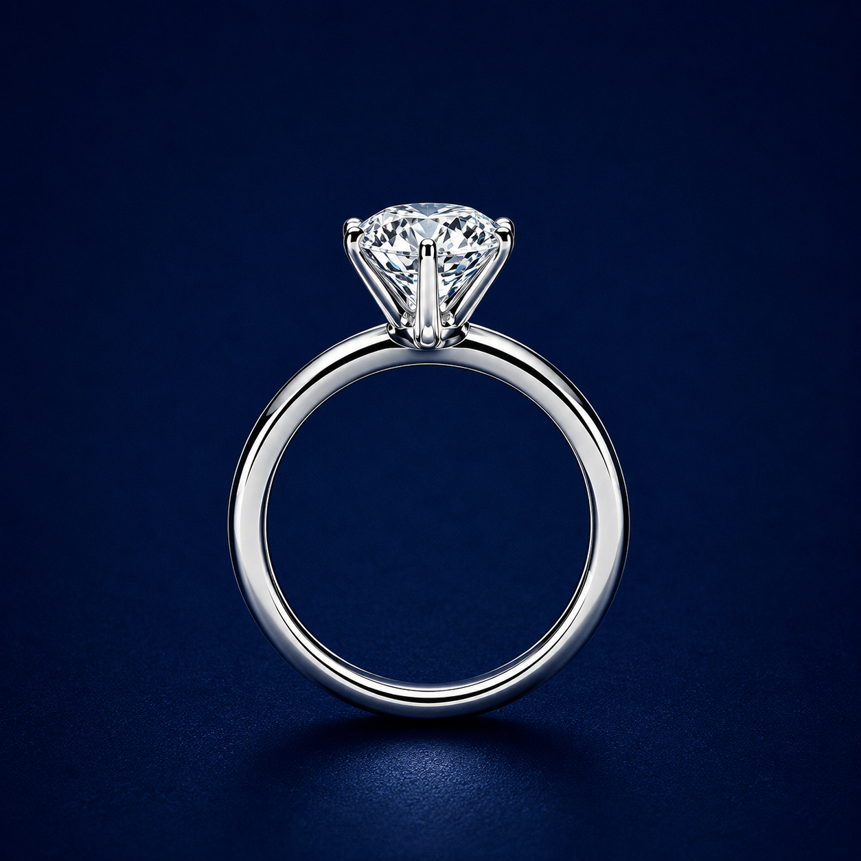 Solitaire Six Prong Eternity Ring