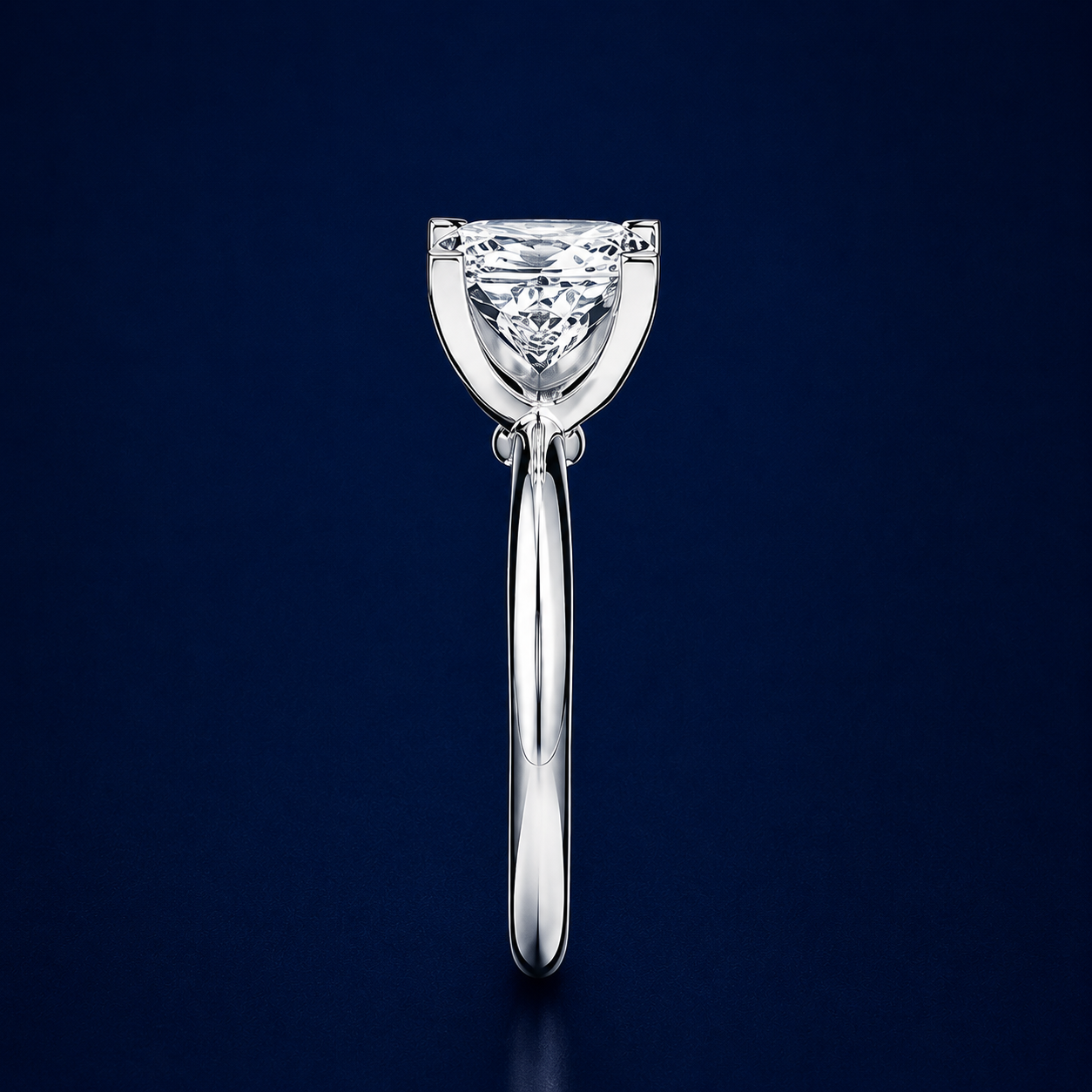Solitaire Four Prong Eternity Ring