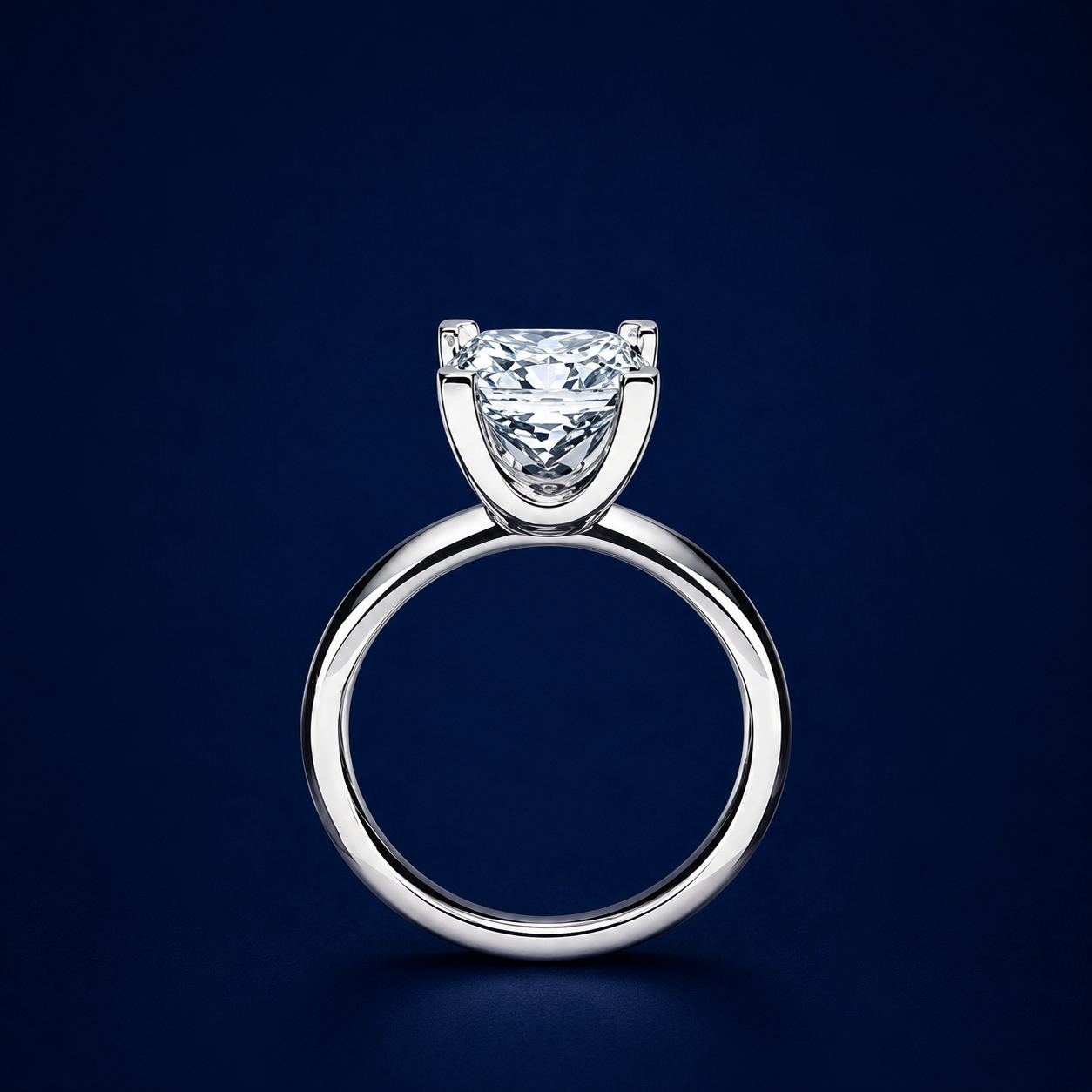 Solitaire Four Prong Eternity Ring